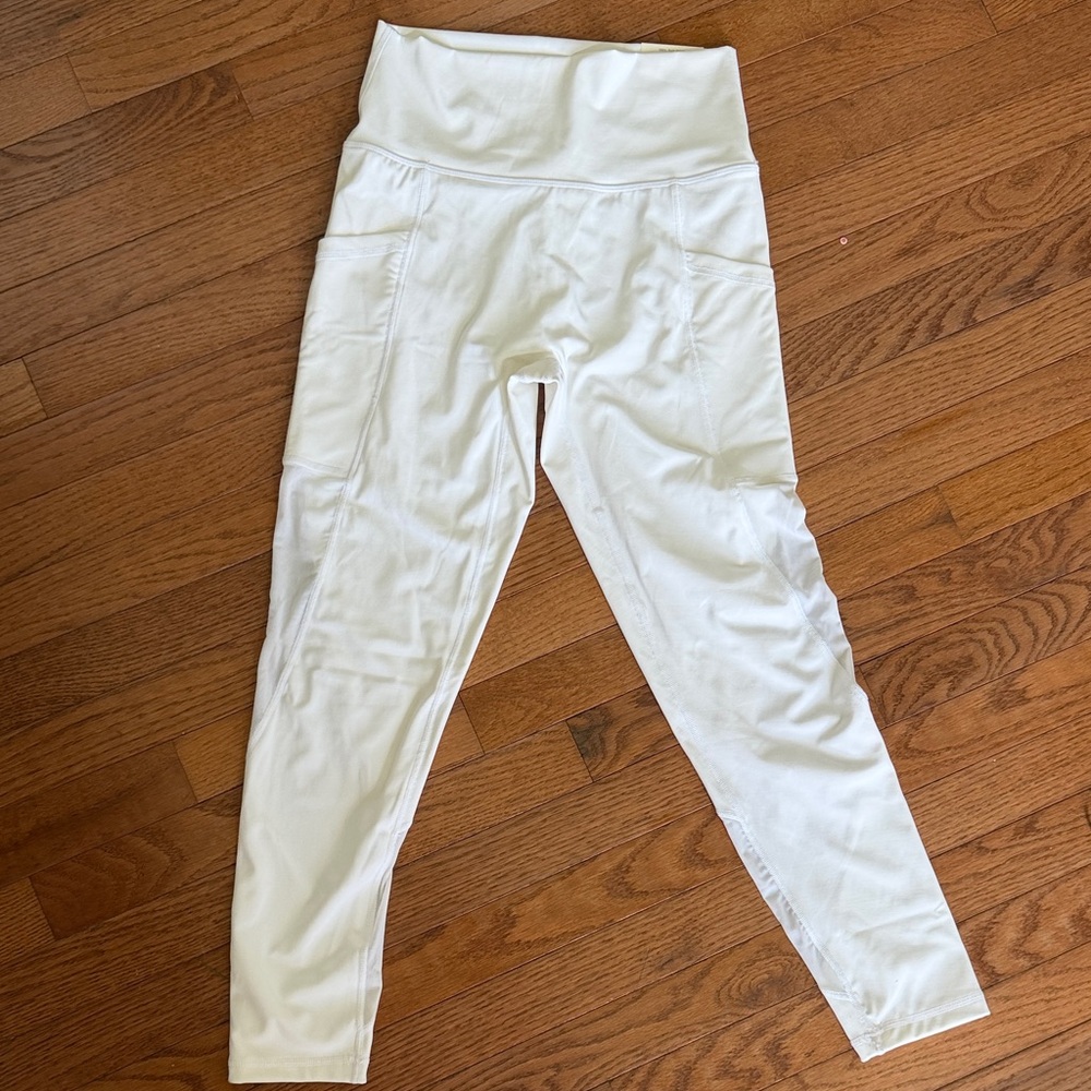 Aerie White High-Waist Active Leggings